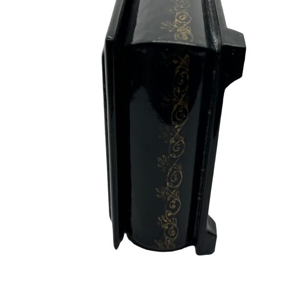 Russian Trinket Box Kholui Lacquer Wood Ruslan & Ludmila USSR Cold War Gift - Picture 11 of 16